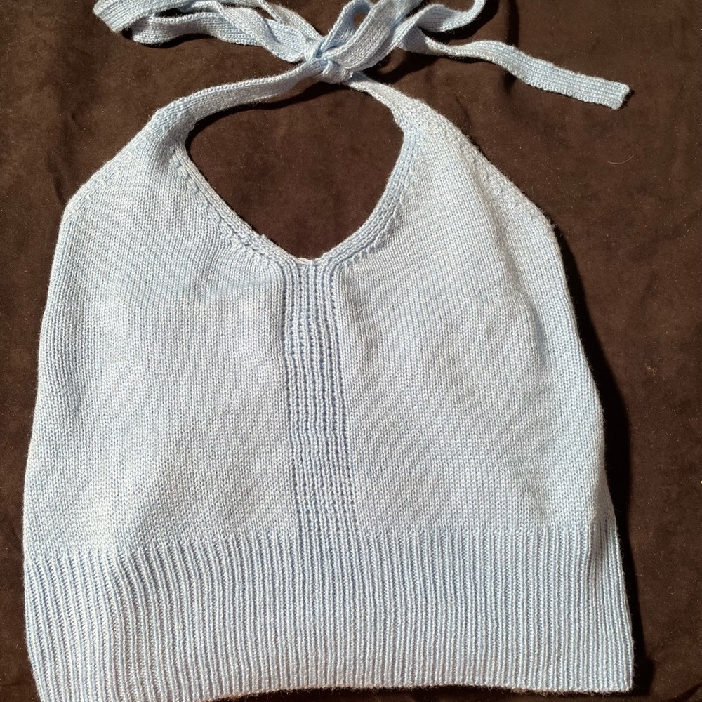 Baby Blue Halter Top